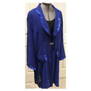 Long-sleeve Jeweled Tunic-length Dressy Jacket